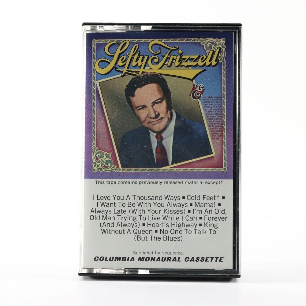 Lefty Frizzell Columbia Historic Edition (Monaural Cassette Tape 1982) FCT 37466
